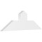 Ekena Millwork Portland Architectural Grade PVC Gable Bracket, 36"W x 12"H x 2"D x 6"F, 8/12 Pitch GBP036X12X0206POR00 - alternate 1